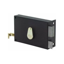 Serrure en applique monopoint4 gorges horizontale a tiragec40 gauche