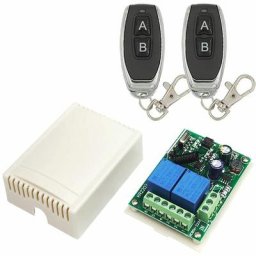 220V ac 2 Canaux Sans fil Commutateur de Télécommande, Récepteur rf Module de Relais 433 mhz avec