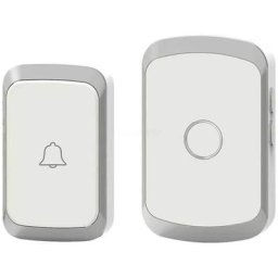 Sonnette sans fil, sonnette led intelligente domestique, 1 sonnette et 1 bouton dans un rayon de