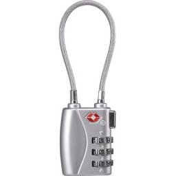BT-1826581 Câble antivol 33 mm argent avec serrure à combinaison - argent - Basetech