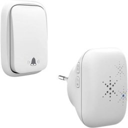 Sonnette sans Fil et sans Pile Extérieur Étanche ip 65 Neige Pluie Humidité,blanc