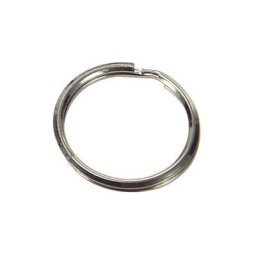 Porte-clés nickelé 1,4x16x12 mm. (Sac 1000 unités)