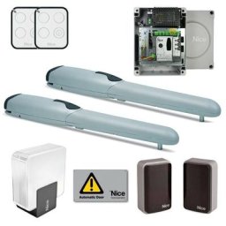 Kit Portail à Battant Nice wingo à 2 portes jusqu'à 2 mètres 24V WINGO4024BDKCE