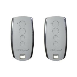King Gates - Lot de 2 télécommandes stylo 4k blanche - code tournant, 433.92 mhz - stylo4k