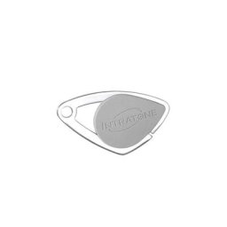 Intratone - Badge électronique gris - badge mifare en inox 08-0102 (ne se programme que par le