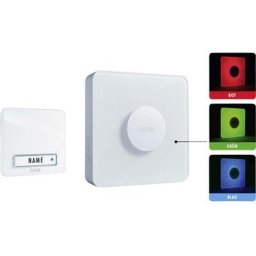 Set complet pour Sonnette sans fil m-e modern-electronics 41144 200 m blanc - blanc