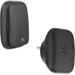 Sonnette sans Fil et sans Pile Extérieur Étanche ip 65 Neige Pluie Humidité,noir
