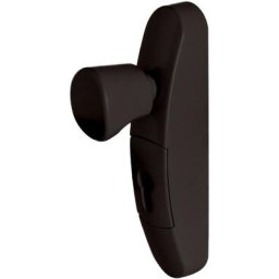 Poignee exterieure bouton rotatif reversible debrayable pour antipanique JPM Couleur - Noir