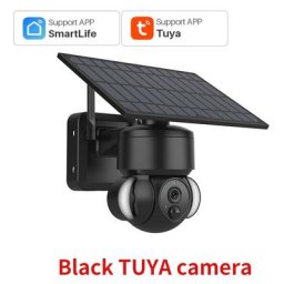 Camera solaire sans fil tuya WiFi avec panneau solaire 1080P Detection de mouvement pir Peut etre