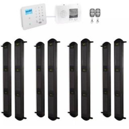 Ultra Secure - Kit avancé alarme périmétrique gsm 2G+3G+4G - 4 jeux barrières infrarouges 900