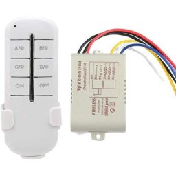 Interrupteur Télécommande rf 3 Voie on/Off AC180V - 240V 1000W Récepteur sans Fil pour Éclairage