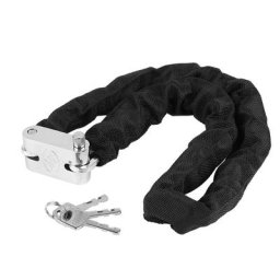 Dyhf - 88-90 m Chaine Cadena Serrure Antivol Sécurité Clés Moto Vélo Scooter - Noir