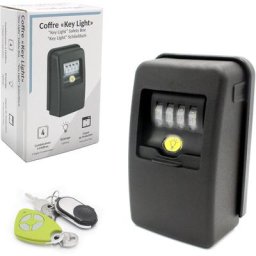 Boite à Clé Sécurisée avec Code 4 Chiffres - Mini Coffre Fort à Clef - Fixation Murale, Extérieur /