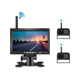 Moniteur de voiture sans fil 7 pouces cmos ir Vision nocturne Avec 2 cameras de recul Systeme de