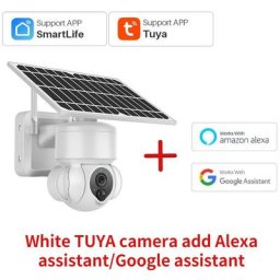 Camera solaire sans fil tuya WiFi 1080P avec batterie Detection de mouvement pir Peut etre