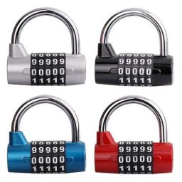 Cadenas à combinaison à 5 chiffres, salle de sport, casier, armoire, boîte à outils, fenêtre