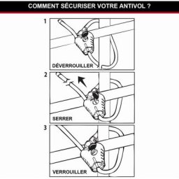 Câble de verrouillage ajustable Python™ masterlock l 1,8 m x 8 mm de diamètre - Jaune - 8433EURD