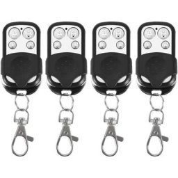 Télécommande 4PCS universelle clonage sans fil fob clé pour porte de garage 433MHZ jolly