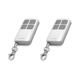 Avidsen - Lot de 2 télécommandes universelles 114252 blanche - code tournant, 433.92 / 868.35 mhz