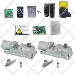 Kit faac roller 24v Genius Avec Coffrets Automatismes Pour Portail Battant Enterré - version