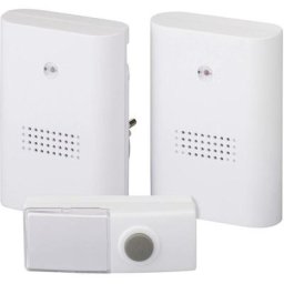 Heidemann - Sonnette sans fil Set complet 70802 hx Twin - blanc