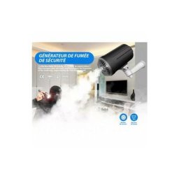 Générateur de fumée Machine à brouillard de sécurité Fumigène Noir - 150 m3, Sécurité avec réseau