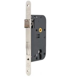 Serrure de porte encastrable a cylindre Thirard axe 50mm noir a larder encastré