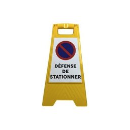 Chevalet de signalisation DÉFENSE DE STATIONNER - Multicolore