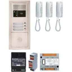 Pack audio 3 bp avec 3 postes GT1D programmés - GTBA3E - Aiphone