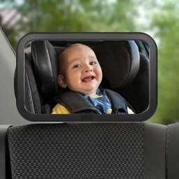 Rétroviseur Voiture Bébé, Miroir Voiture Bébé 360° Rotation Réglable et 100% Incassable,