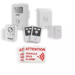 Ultra Secure - Kit 'confort gsm +' camping-car / bateau sans-fil autonome 3 détections (choc