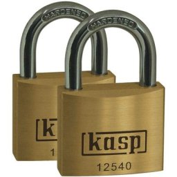 Cadenas Kasp K12520D2 or-jaune avec serrure à clé