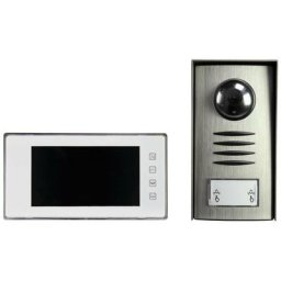 Sygonix - PYO-813 Interphone vidéo filaire Set complet argent - argent