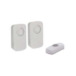 Velleman - sonnette sans fil à piles - 2 récepteurs et 1 bouton edmtwr