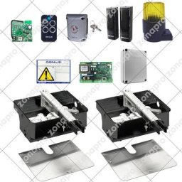 Kit FAAC ROLLER 24v GENIUS Avec Coffrets Automatismes Pour Portail Battant Enterré - VERSION