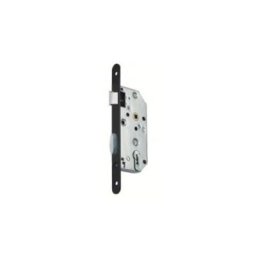 Serrure à larder D451 Clé L Axe 50mm bout rond finition noir sans gâche - VACHETTE - 2687000