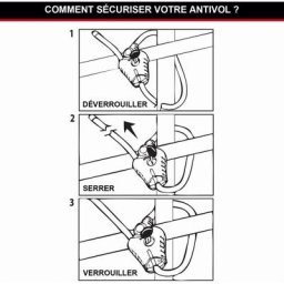 Master Lock - Câble de verrouillage ajustable Python™ masterlock l 1,8 m x Ø8 mm - Noir - 8418EURD