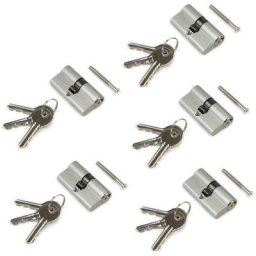 Ecolands - Cylindre de serrure europeen de 30 x 30 mm pour portes.