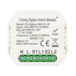Module Double Interrupteur Zigbee - Blanc - SILUMEN - Blanc