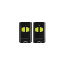 Beninca - Lot de 2 télécommandes togo 2va noire touches vertes - remplace togo wv - 433.92 mhz