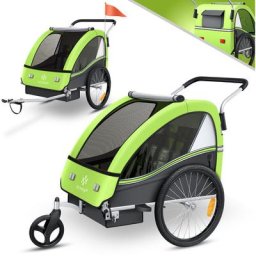 Remorque pour enfants Remorque de vélo Sport-RX 2en1 Fonction de running Remorque de vélo pour