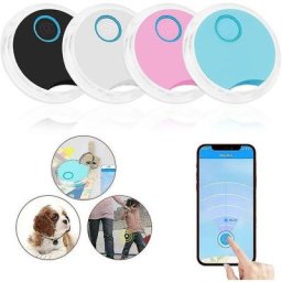 Lot de 4 Mini GP s Tracker Rond Caché Petit Portable Extérieur Smart Key Finder Localisateur