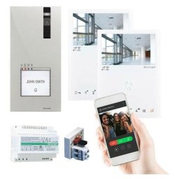 Kit de vidéophone Comelit à deux écrans QUADRA MINI WIFI 2 fils 8451B