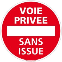 Panneau Interdiction de Stationner, Panneau de Signalisation Taille Standard 250 mm. Panneau