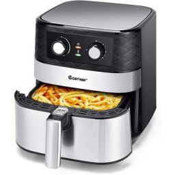 Friteuse à Air Chaud sans Huile 1700W 5L avec Minuterie Température Réglable Panier Antiadhésif