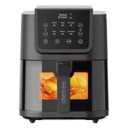 AFW01 - Friteuse sans Huile 5L & 1650W - avec Fenêtre Visible - 6 en 1 - Chefree