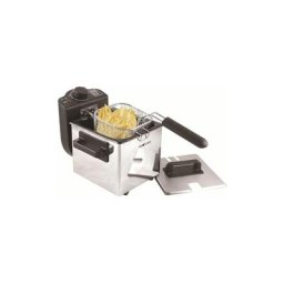 Buck - Muvip friteuse 1.5l 1000w - acier inoxydable - antiadhésif - réglage de la température