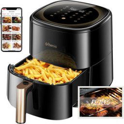Ultenic - K10 - Friteuse à Air Sans Huile - 5L - 1500W - 11 Programmes - Minuterie Thermostat
