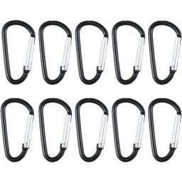 10 Pièce Petit Mousqueton Porte Clé,Mini Mousqueton,Mousquetons Clip Alliage D'aluminium,pour le