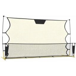 Filet de rebond de football noir/jaune 183x85x120 cm polyester Vidaxl Jaune